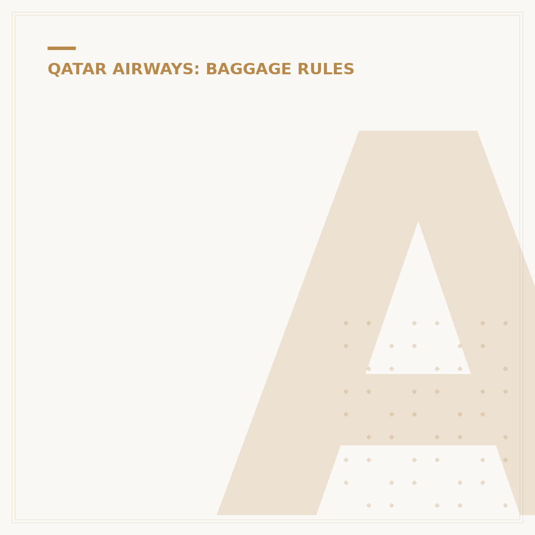 Add Baggage Qatar Airways: Allowance & Fees Explained