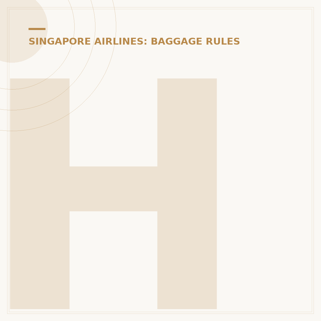 How to Add Baggage to Singapore Airlines Bookings