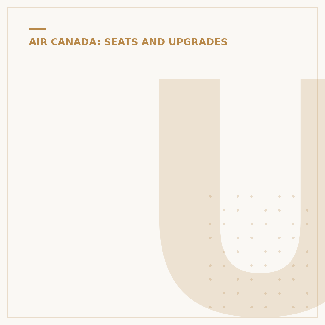 Understanding Air Canada Signature Class Features