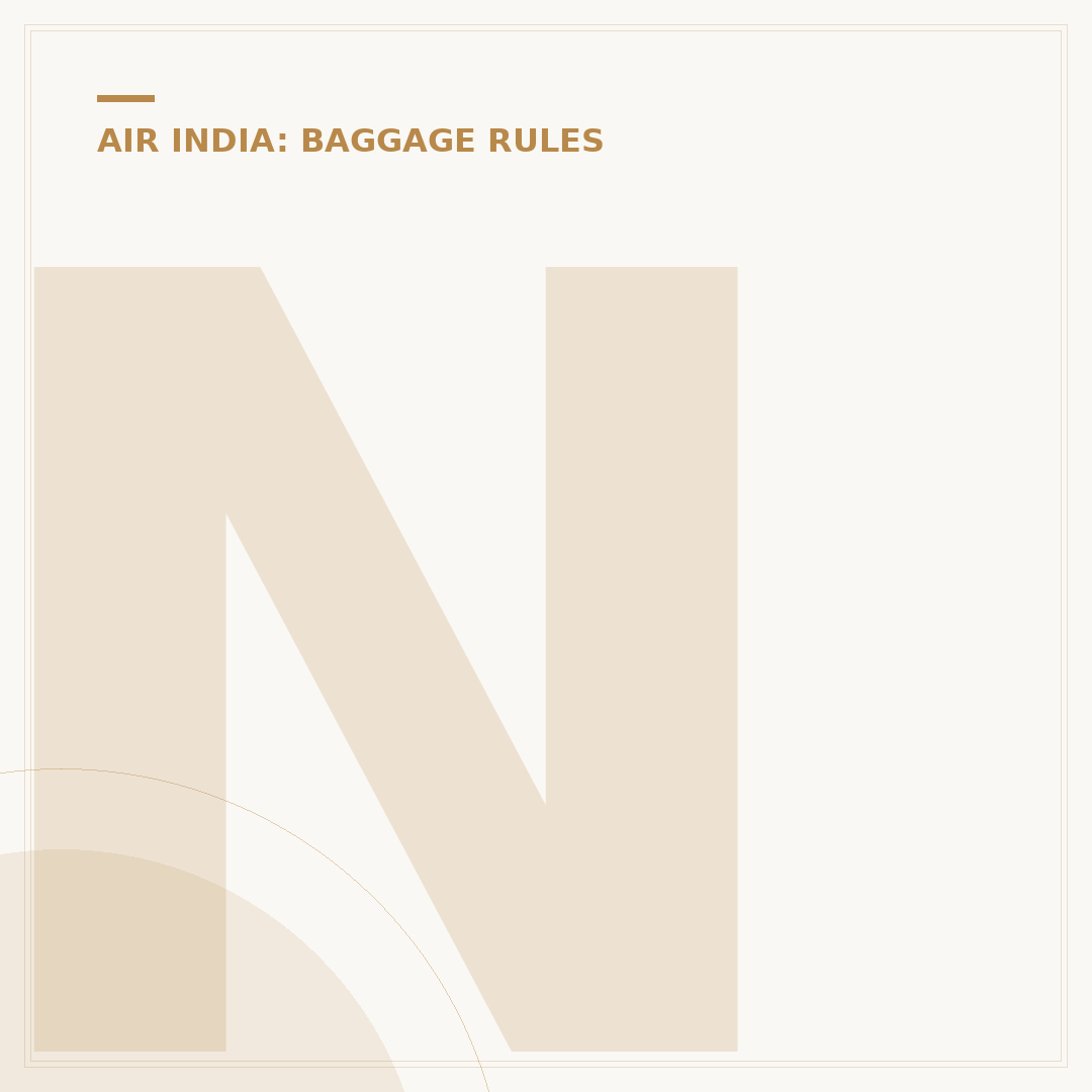Navigating Air India Baggage Limit for International Flights