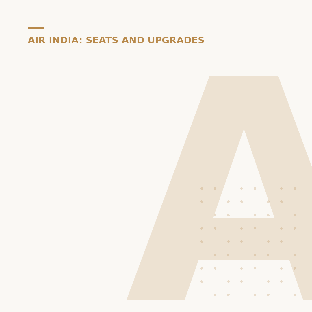 Air India Economy Seats: A Cabin Analysis
