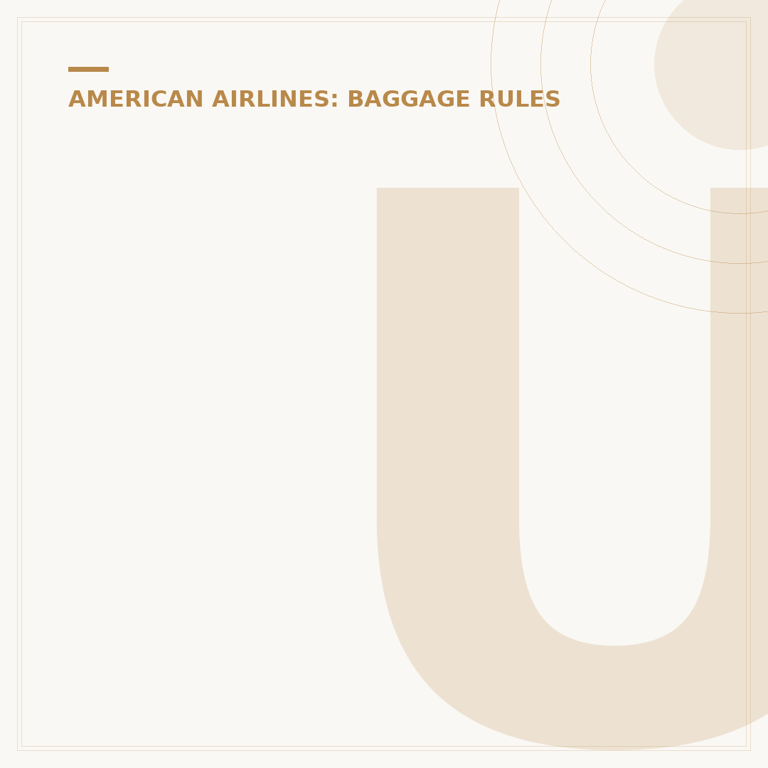 Understanding American Airlines Check In Weight Rules