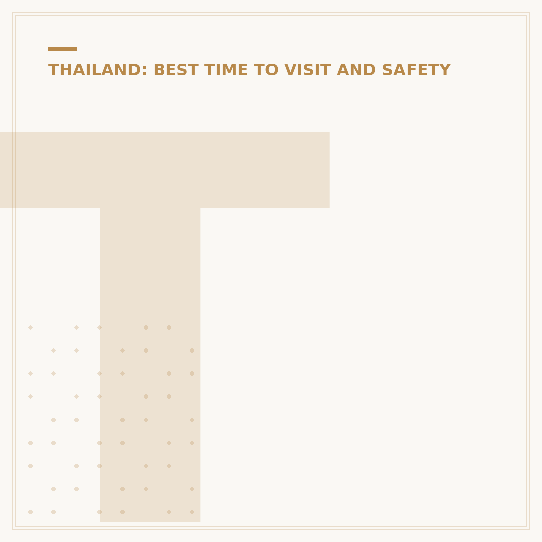 The Best Time to Visit Khao Lak