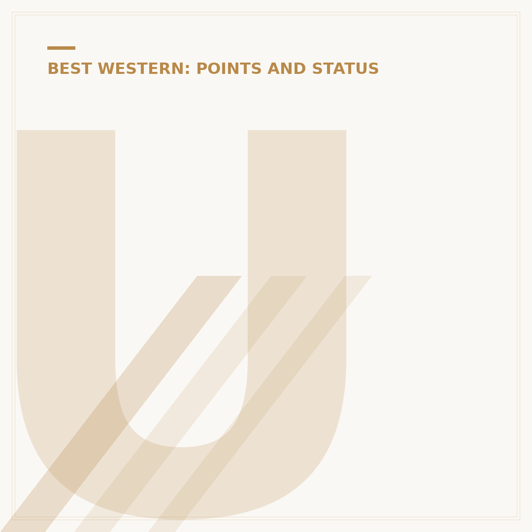Understanding the Best Western Loyalty Card Programme