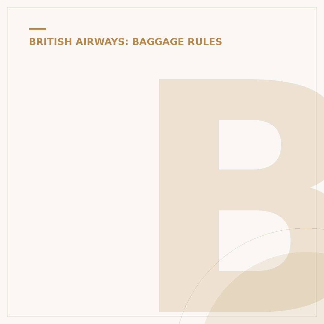 British Airways Baggage Limits