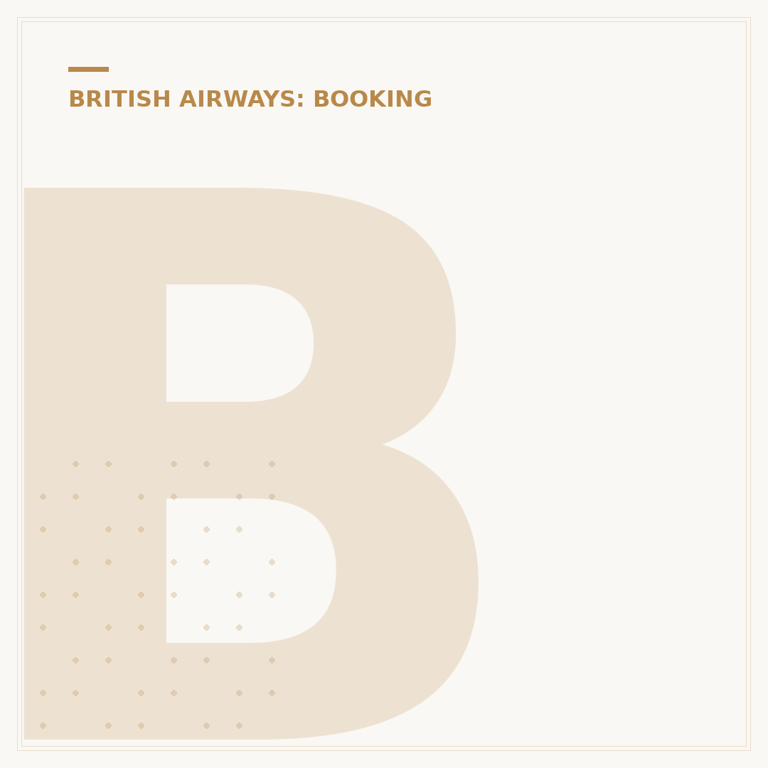 British Airways Booking Reference: Locate and Use Yours