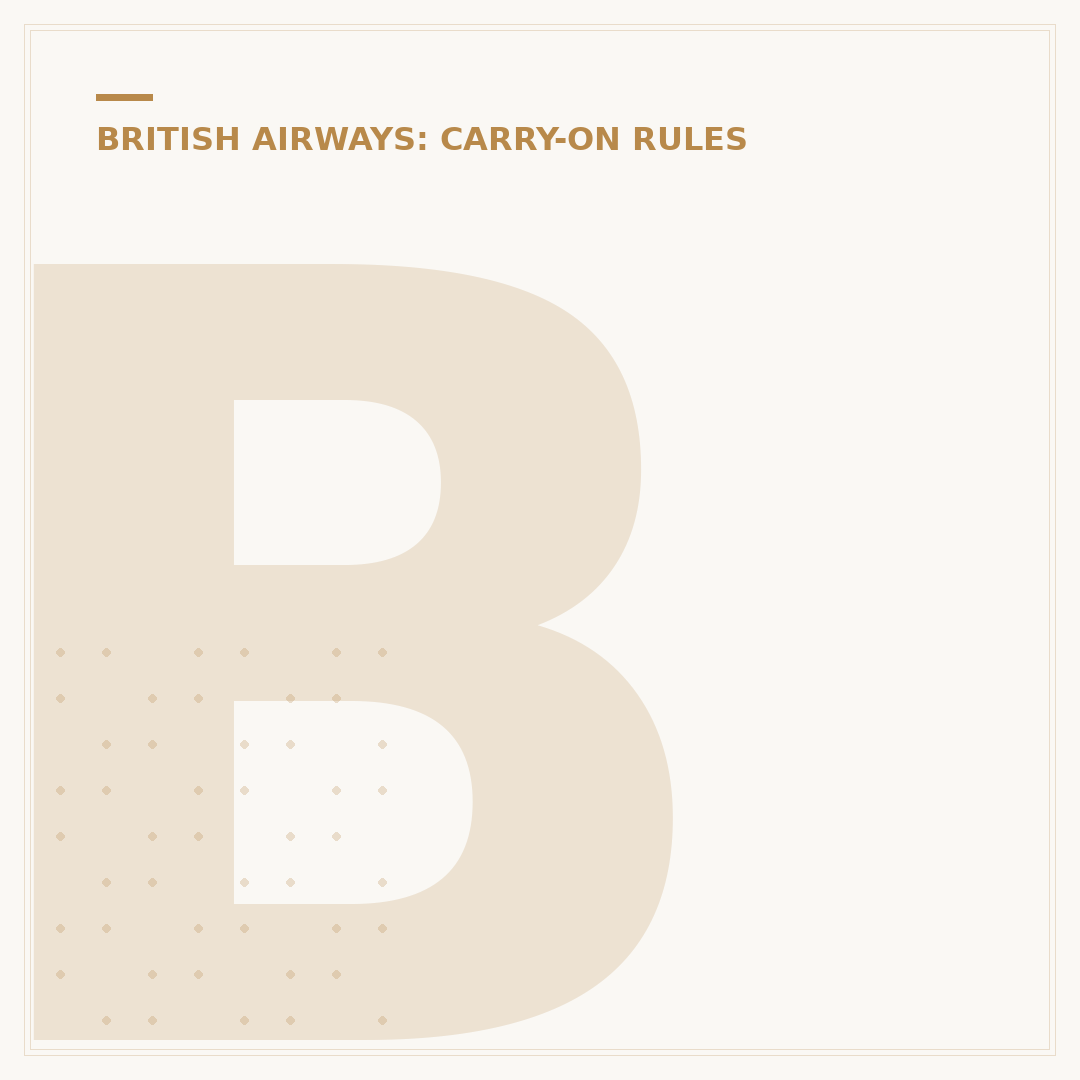 British Airways Carry On Luggage Requirements: Expert Advice