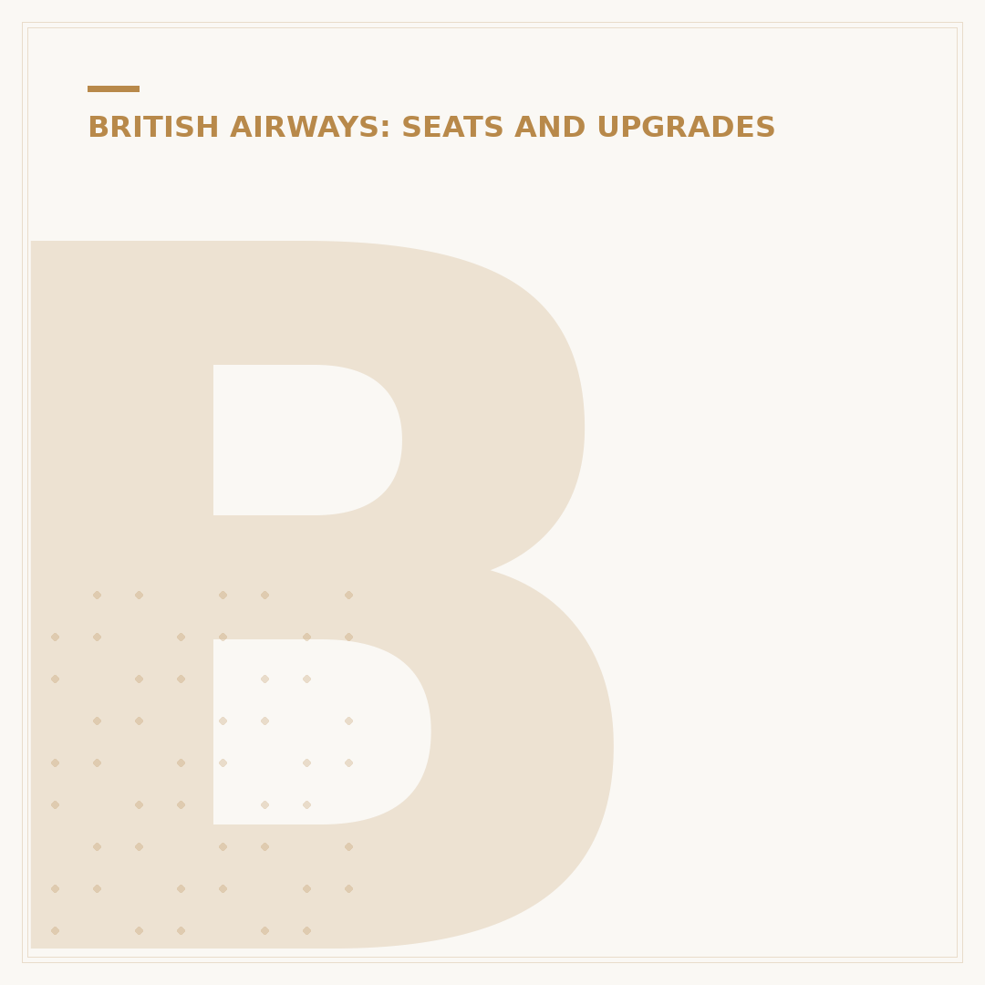 British Airways Cabin Classes