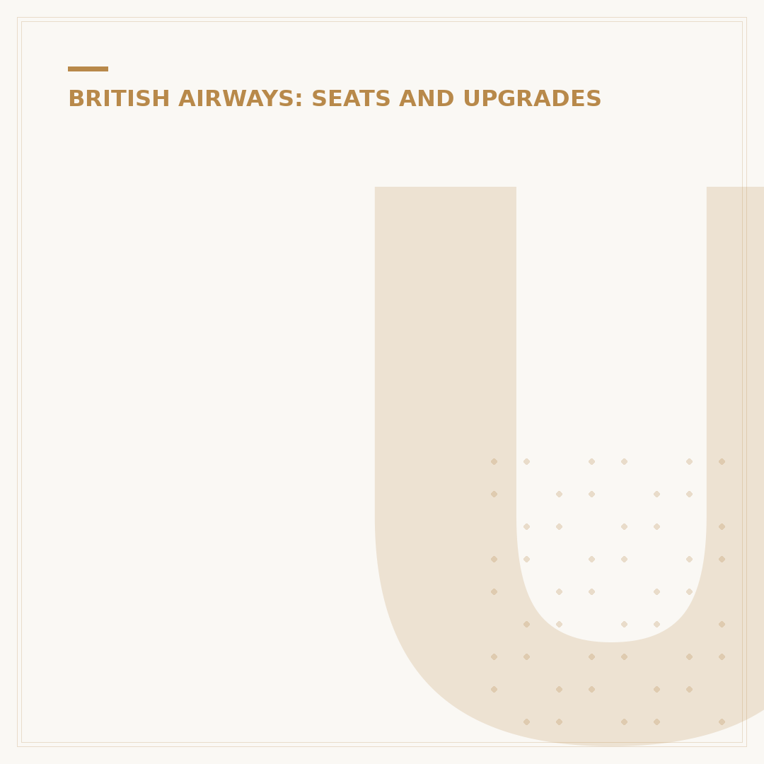 Understanding the British Airways Club Europe Menu