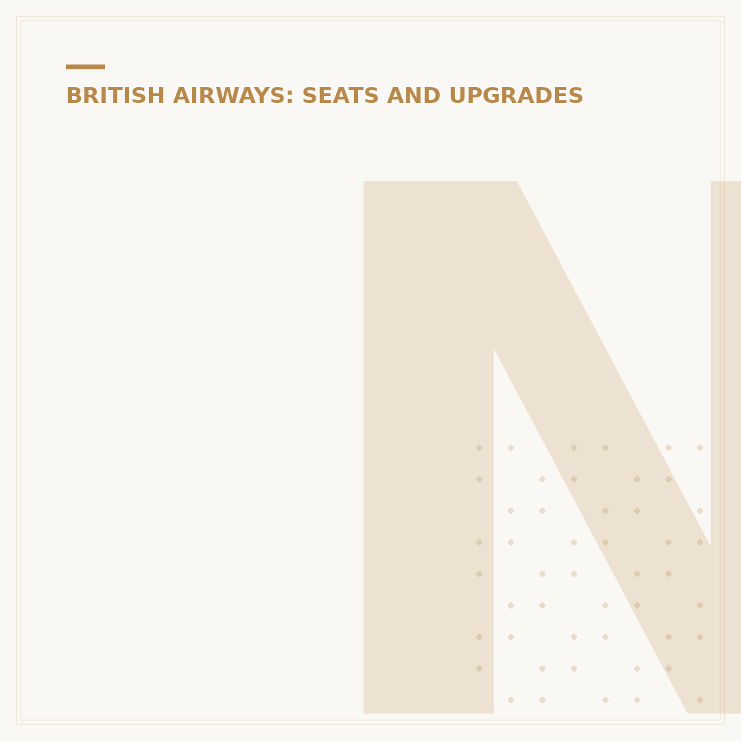 Navigating the British Airways Long-Haul Economy Menu