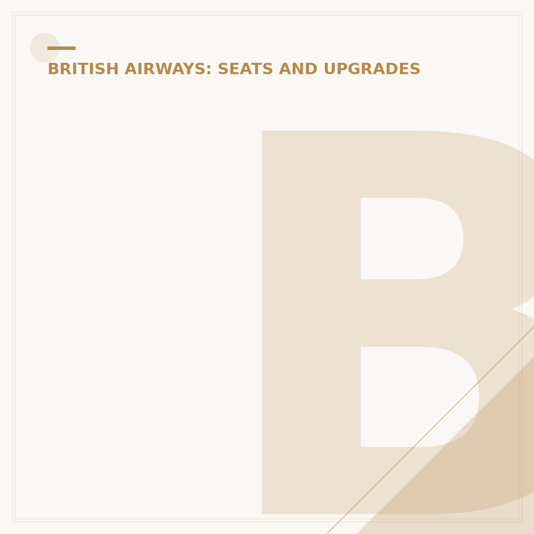 British Airways First Class Seats: A Detailed Review