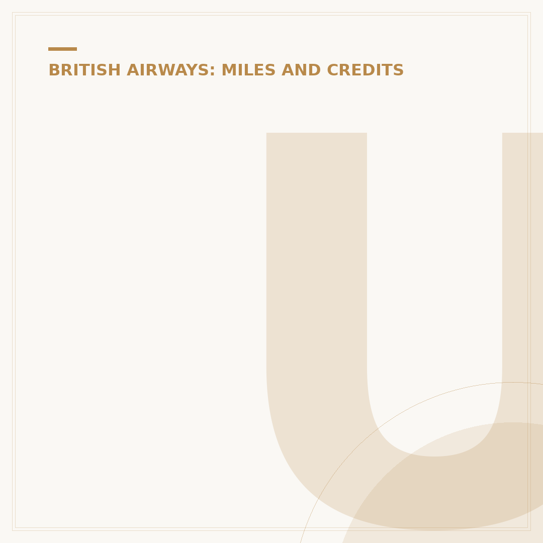 Understanding the British Airways Frequent Flyer Program