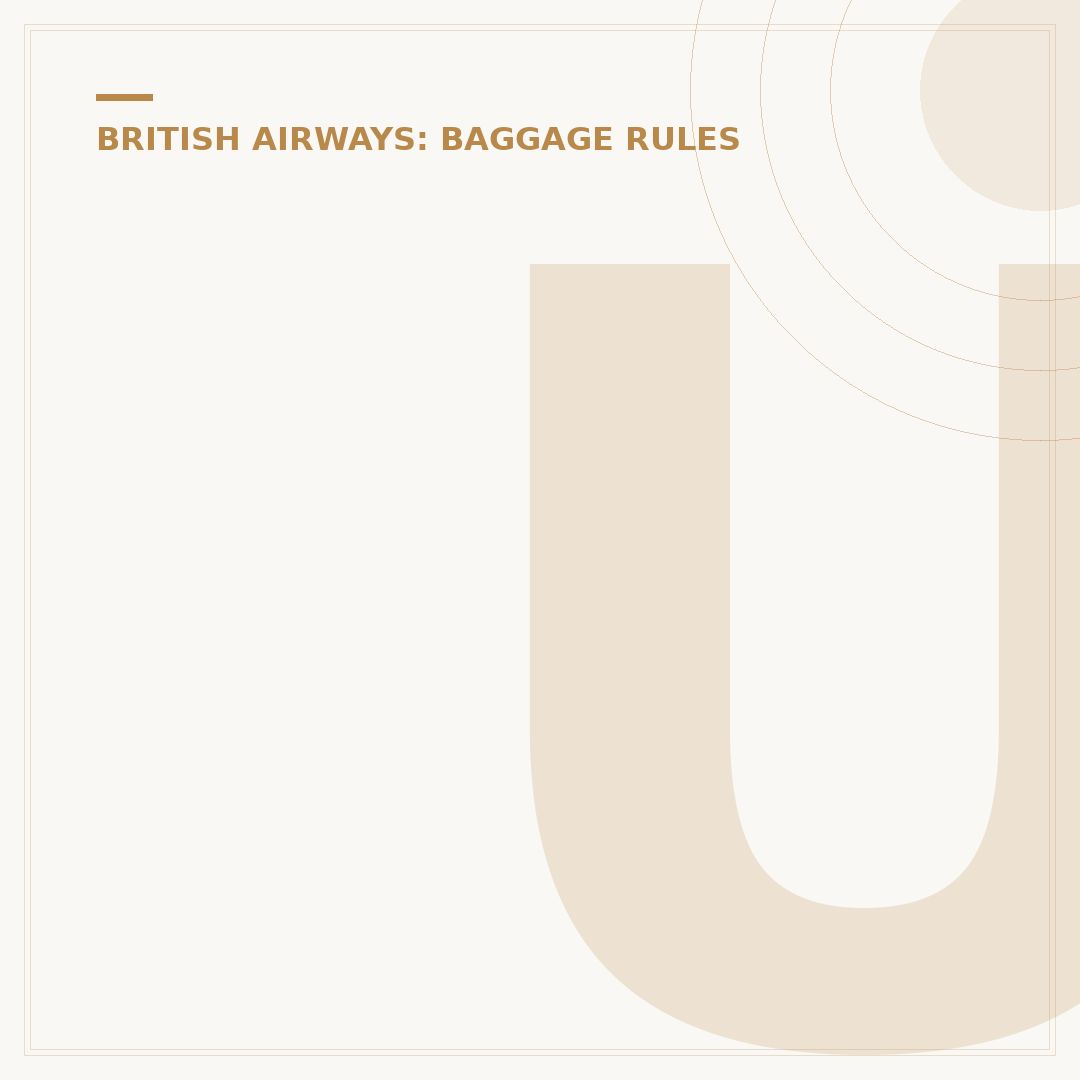 Understanding British Airways Hand Luggage Weight