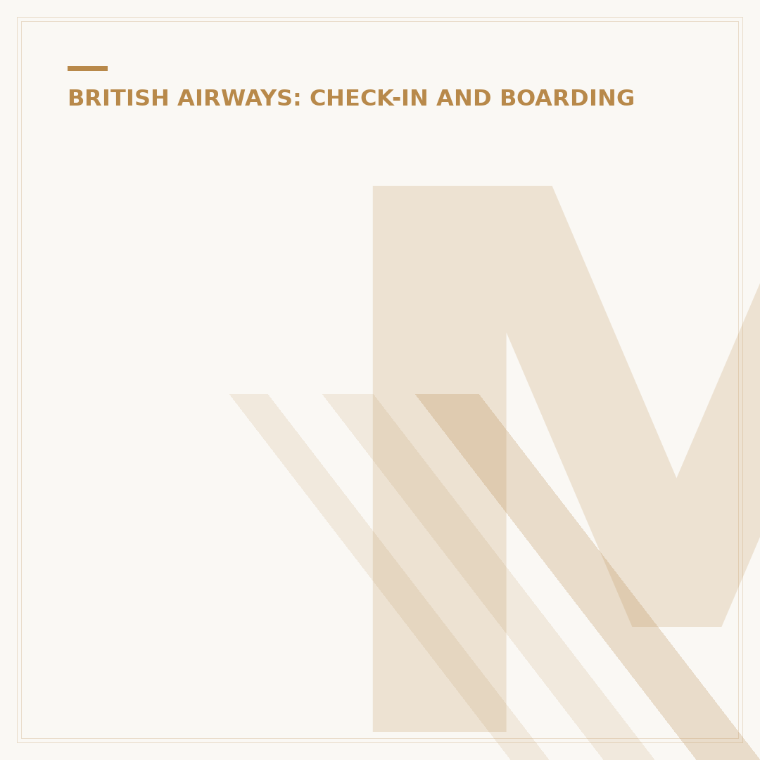 Mastering the British Airways Heathrow Check-In Process