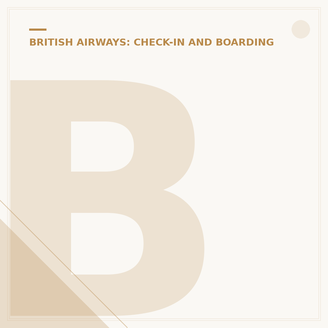 British Airways Meals on Board