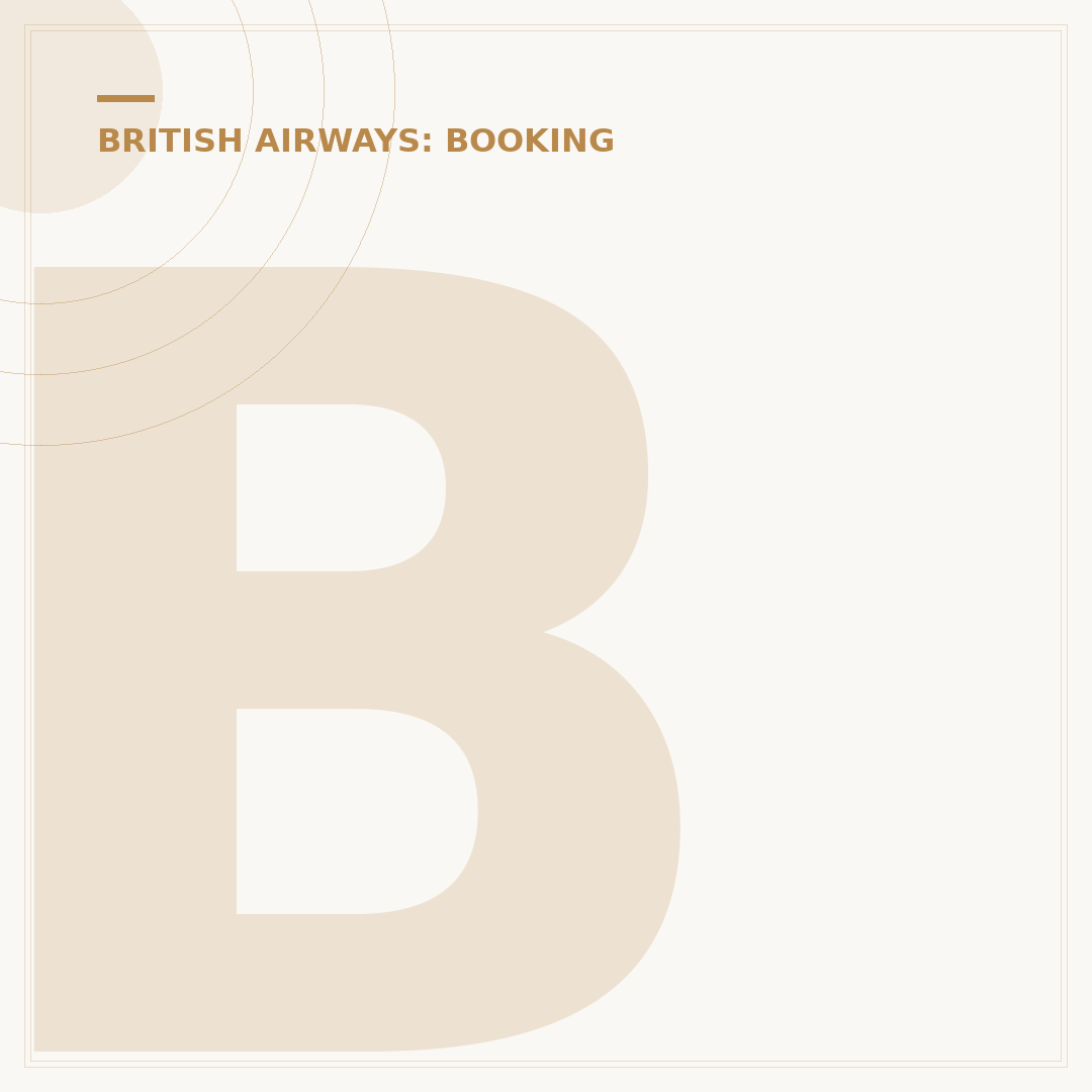 British Airways Modify Booking: How to Change Flights