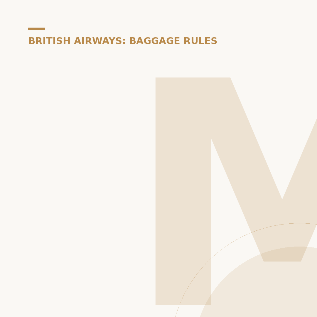 Managing British Airways Overweight Baggage