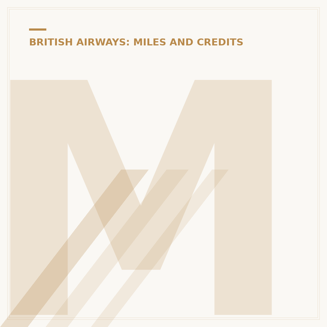 Mastering British Airways Points Booking Strategy