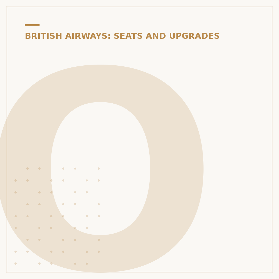 Optimising Your British Airways Upgrade with Avios