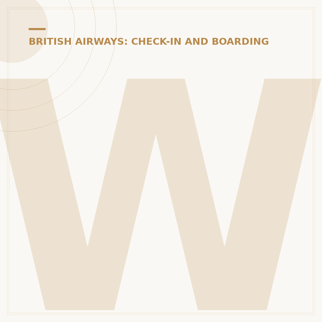 Web Check-In for British Airways