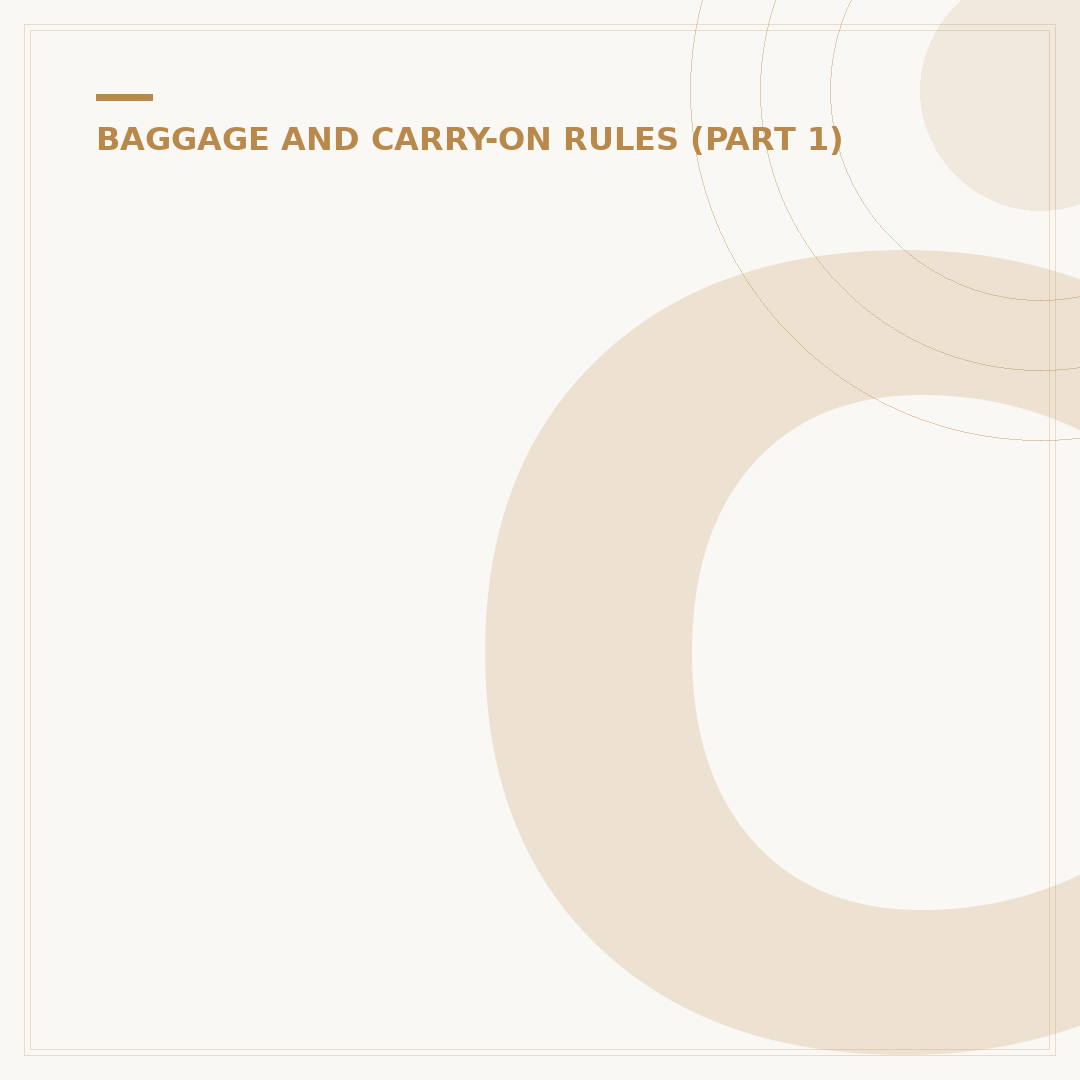 Cabin Bag Rucksack: Selection and Packing Criteria