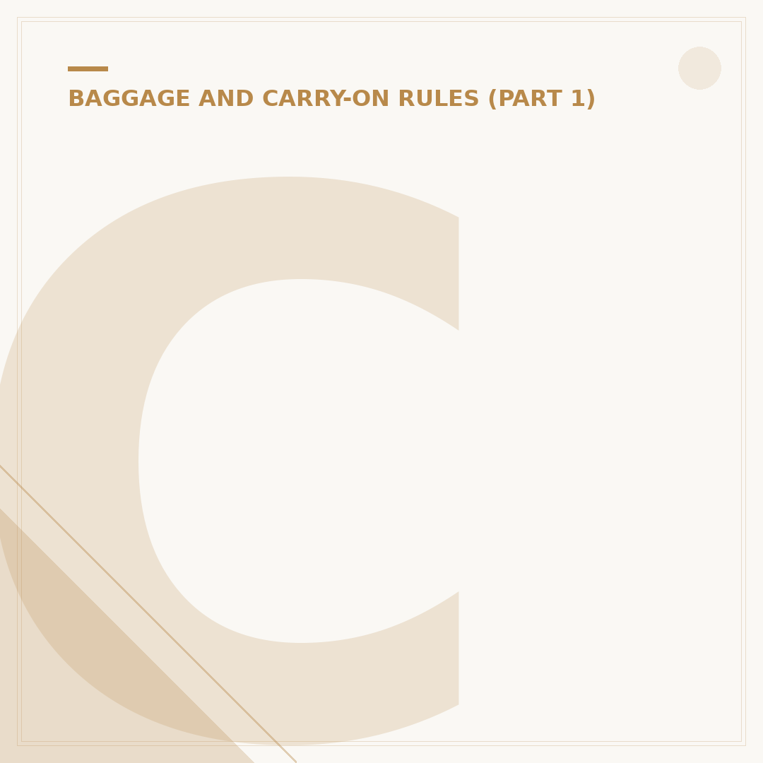 Cabin Hand Luggage: Rules, Dimensions and Packing Strategy