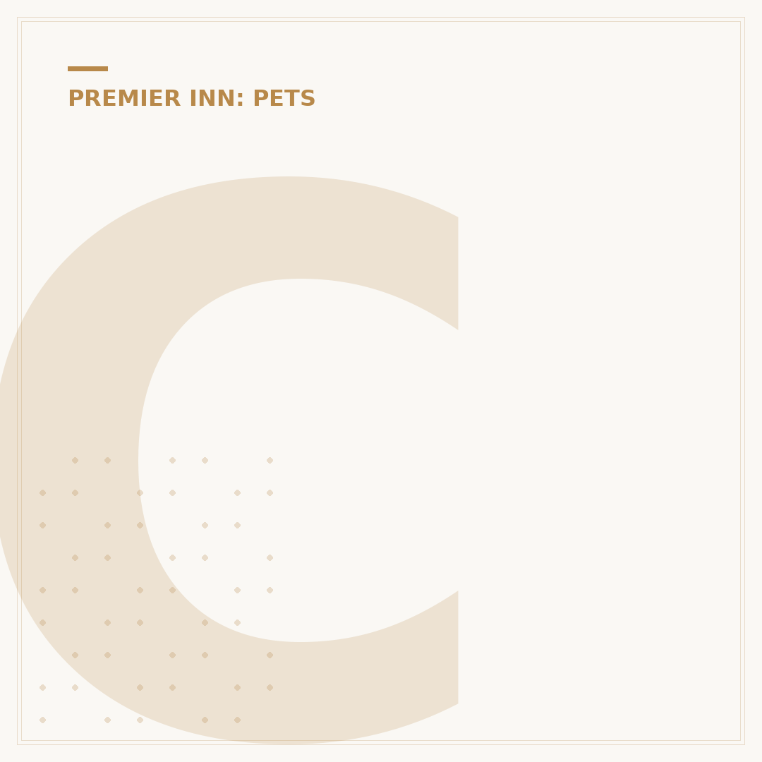 Can Dogs Stay at Premier Inn?