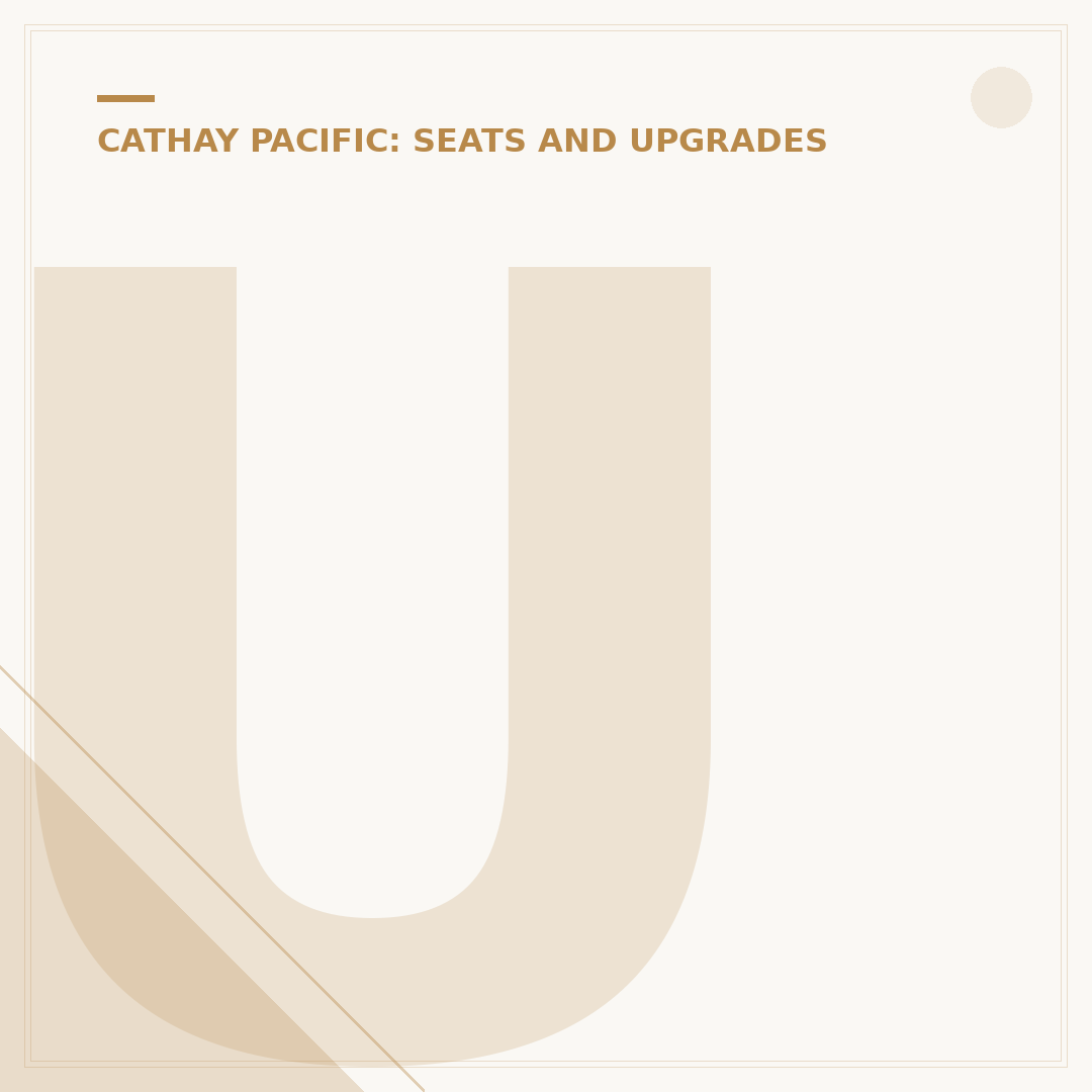 Understanding the Cathay Pacific 777 Business Class