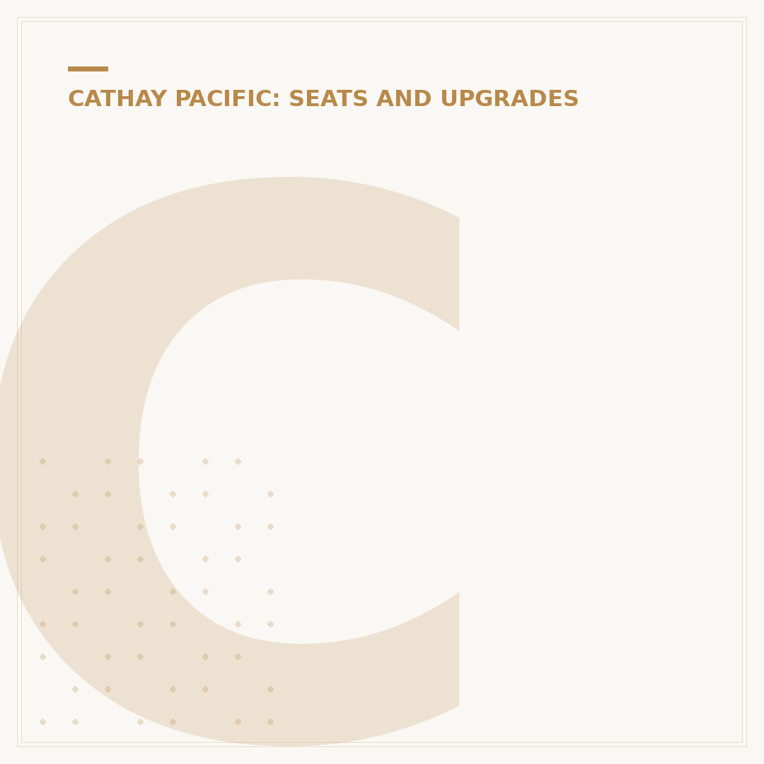 Cathay Pacific Airways Business Class