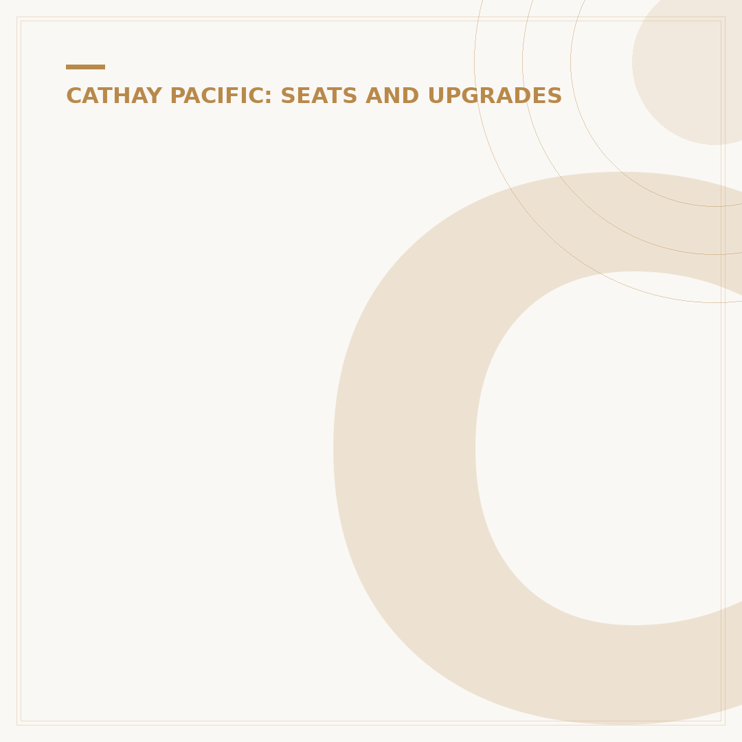 Cathay Pacific Premium Economy Class Explained