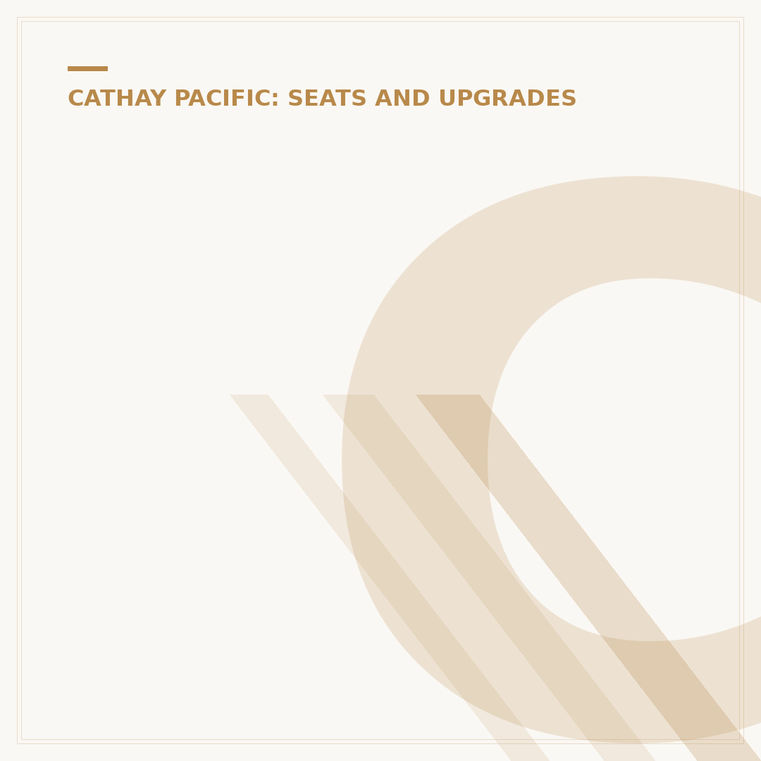 Cathay Pacific Premium Economy: An Expert Overview