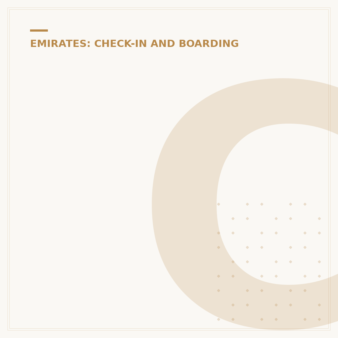 Check In With Emirates Airline: Managing Procedures
