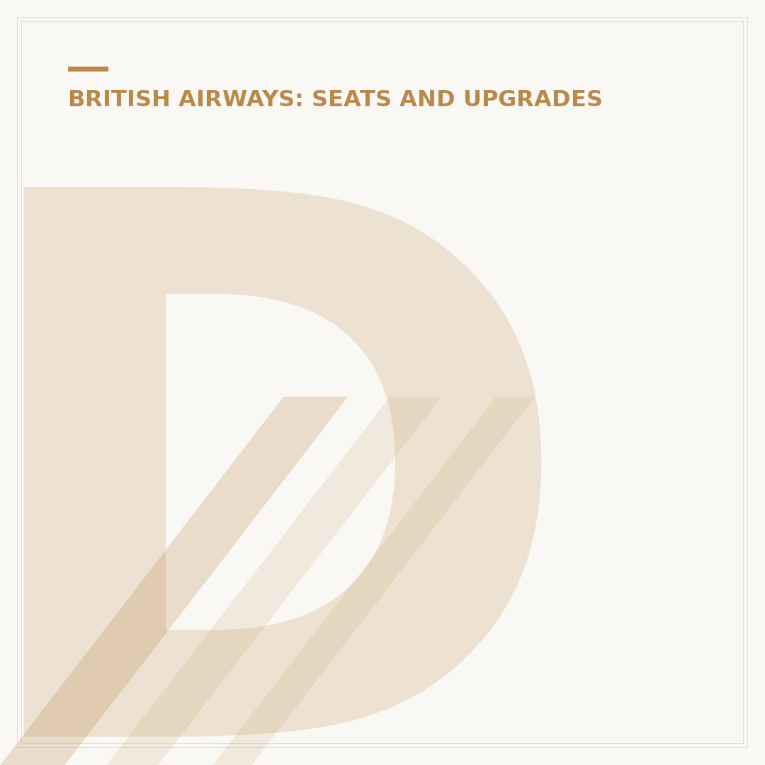 Decoding British Airways Class I Fare Codes