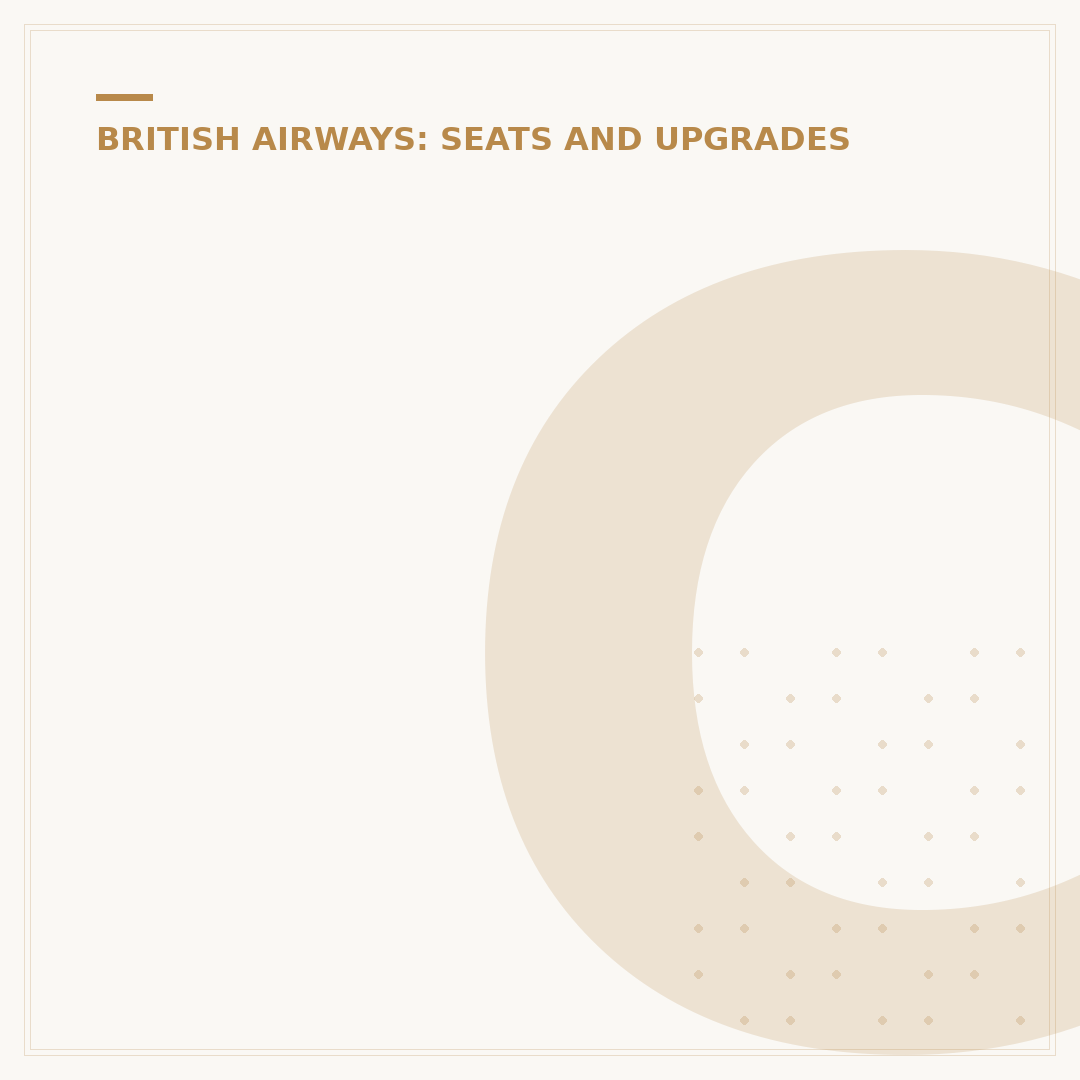 Comparing British Airways Travel Classes