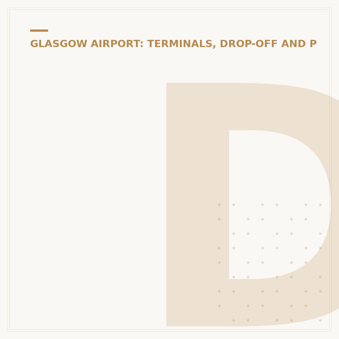 Disabled Parking at Glasgow Airport