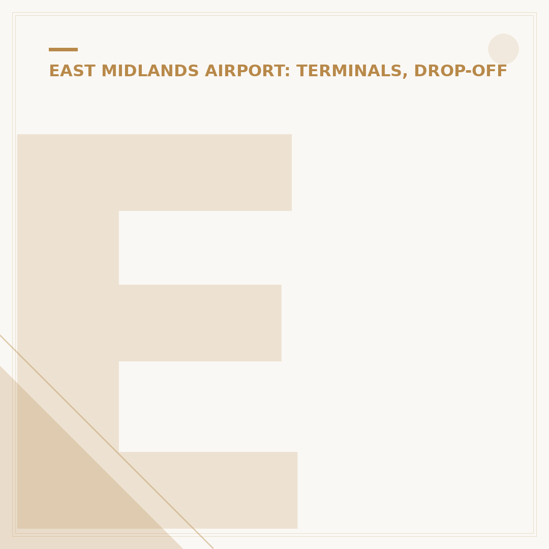 East Midlands Airport Rapid Drop Off Payment