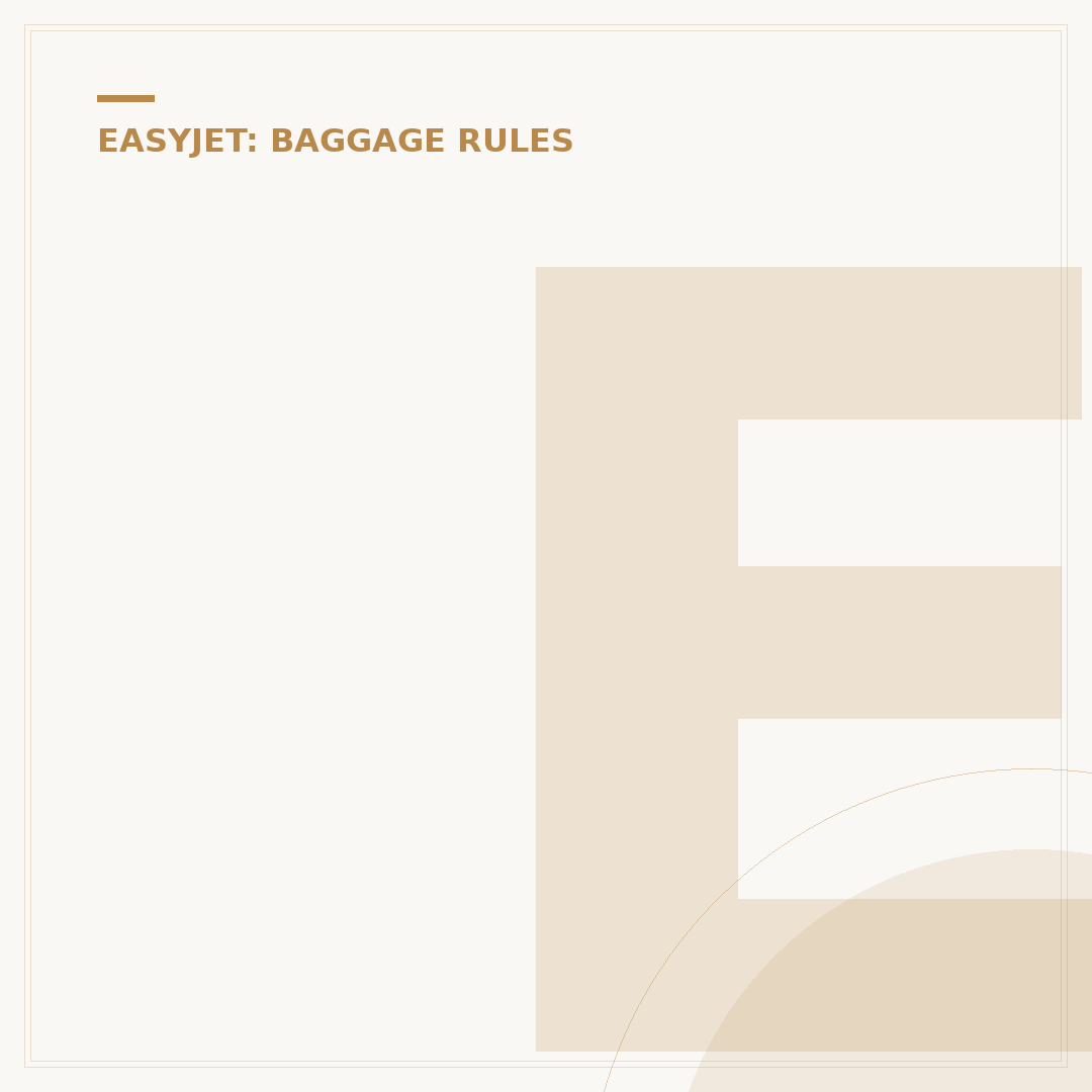 EasyJet Cabin Bag 56x45x25: Policy and Compliance