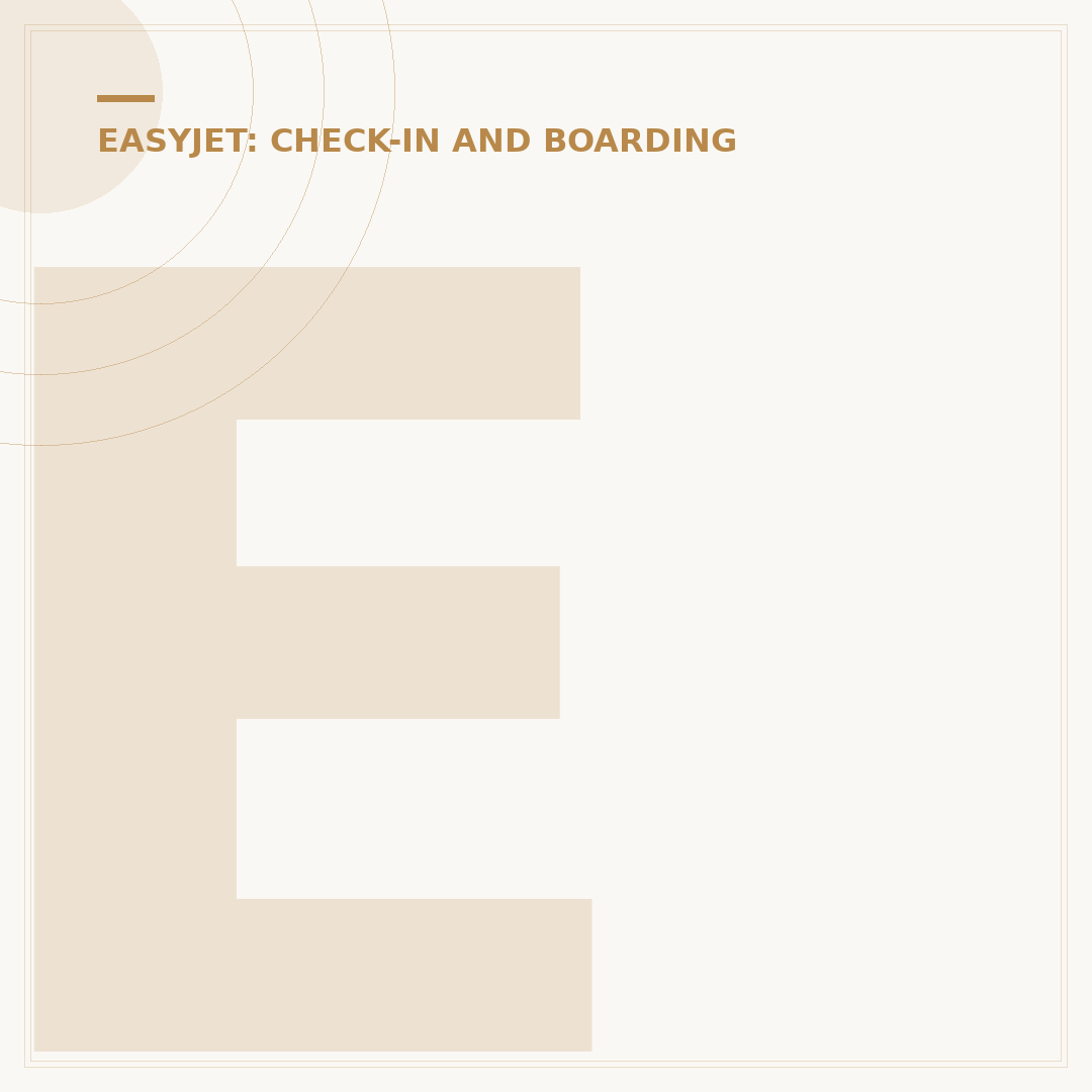 EasyJet Check-In Procedure: Passenger Protocols
