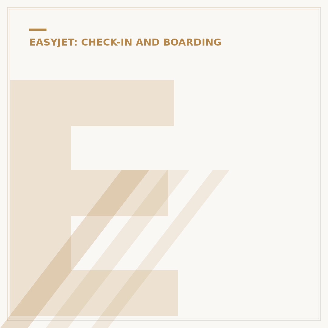 easyjet check in times and procedures