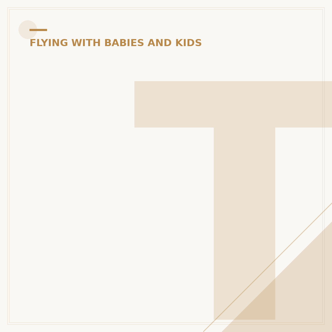 Travelling with an Infant on easyJet