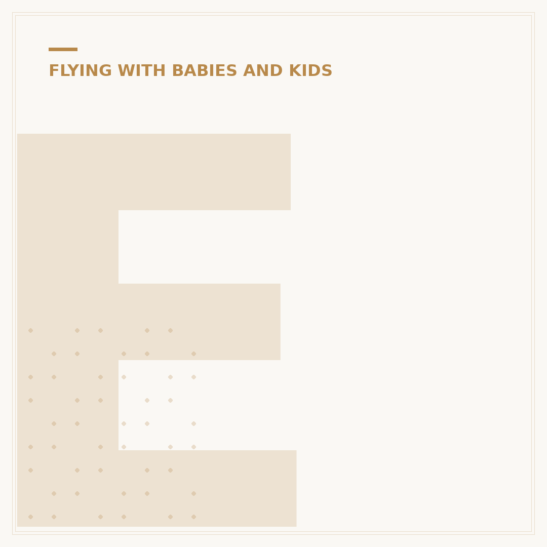 EasyJet Travelling with Infants: Policies & Tips
