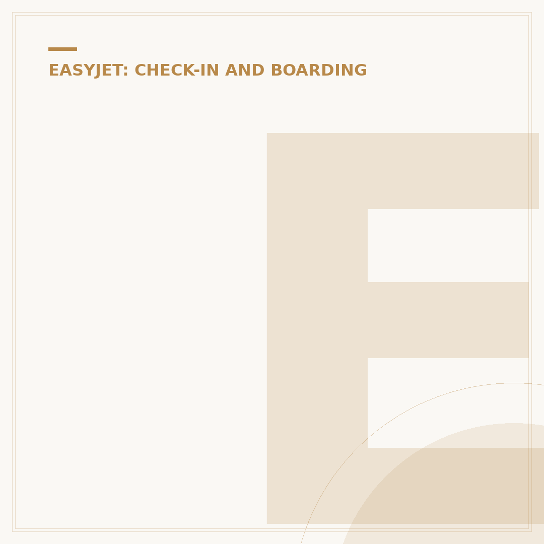 easyJet Web Check In: Procedure, Timings & Tips