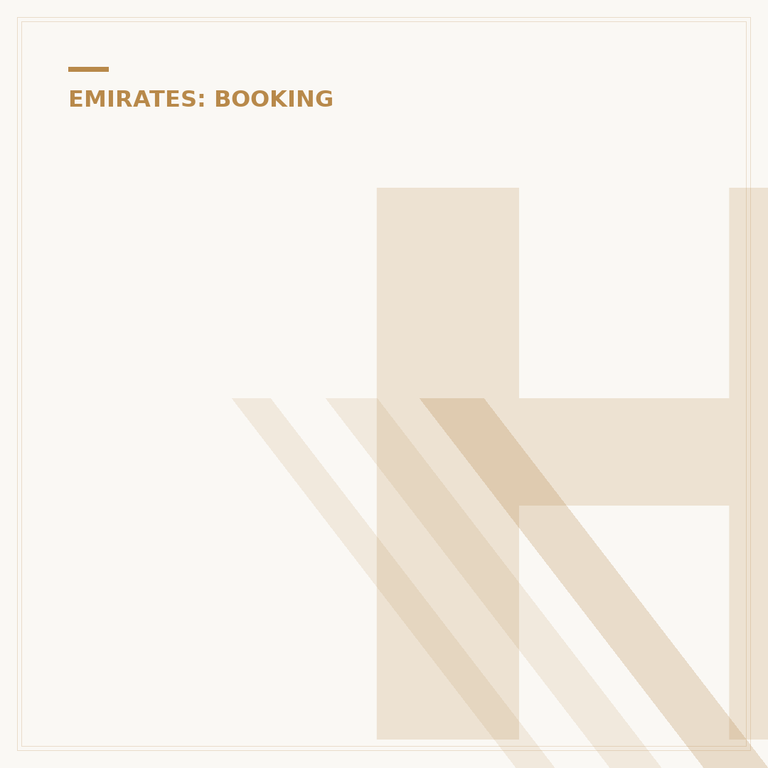 How to Confirm an Emirates Booking