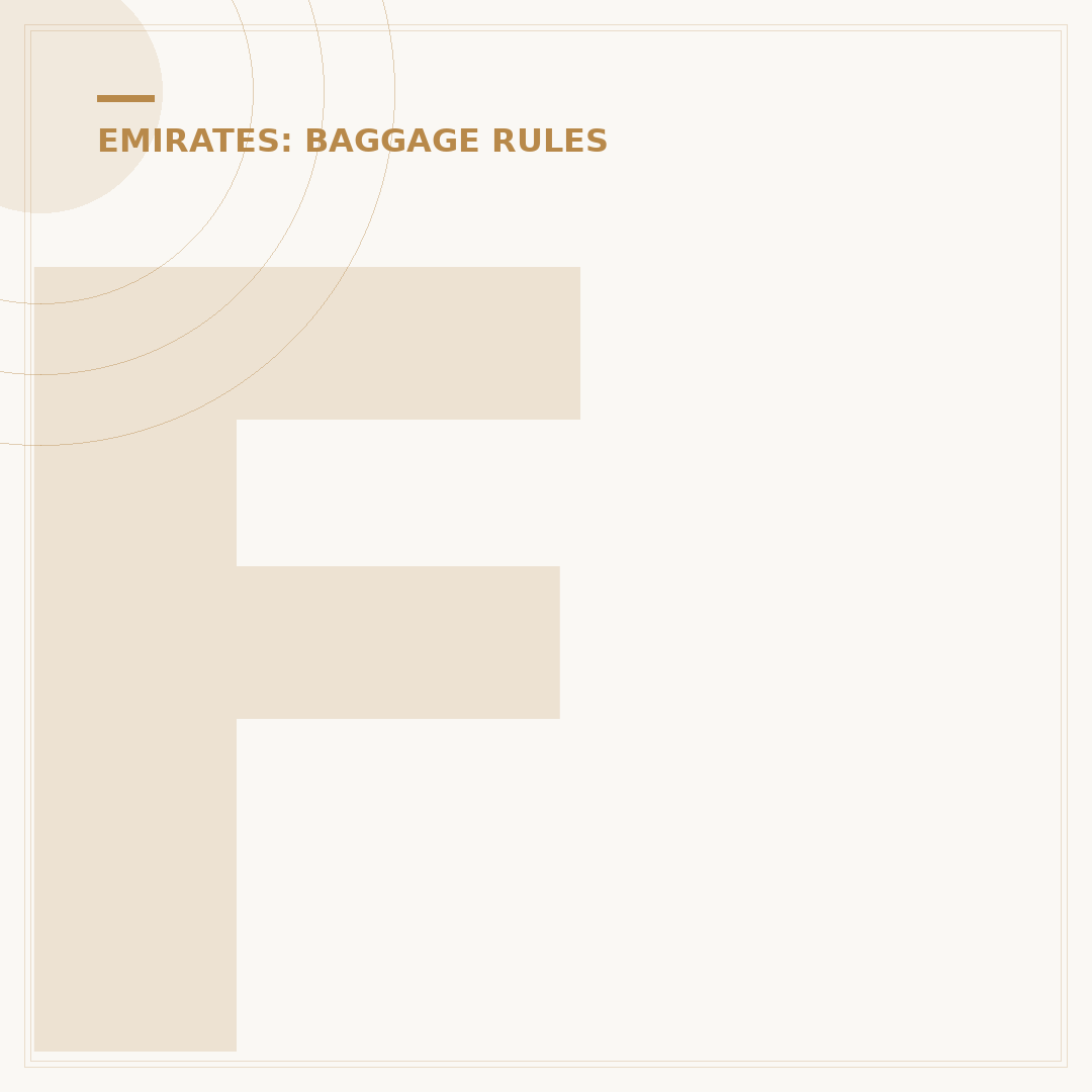 Fly Emirates Excess Baggage Charges