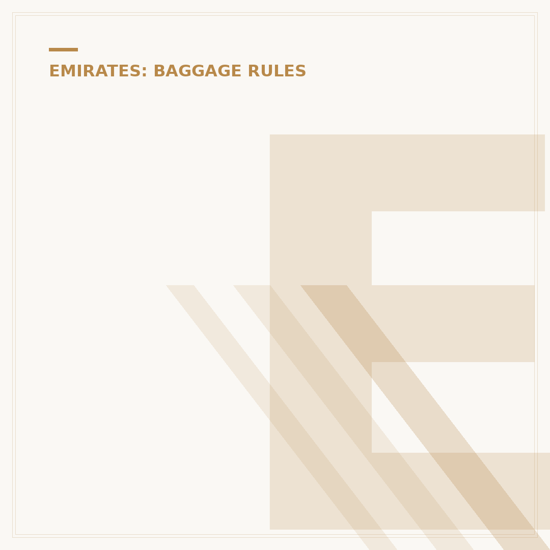 Emirates Excess Baggage Purchase: Official Options