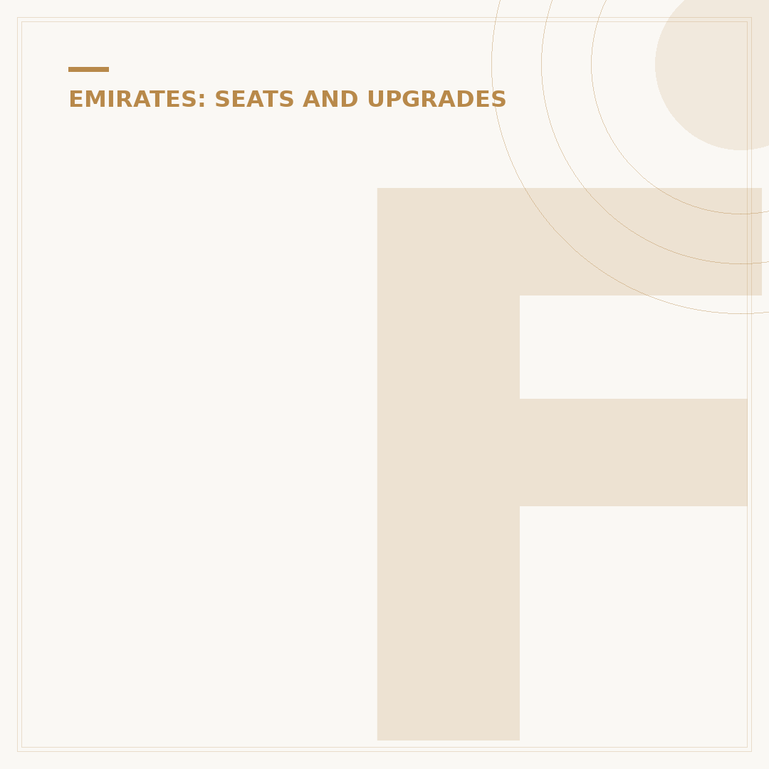 Fly Emirates First Class