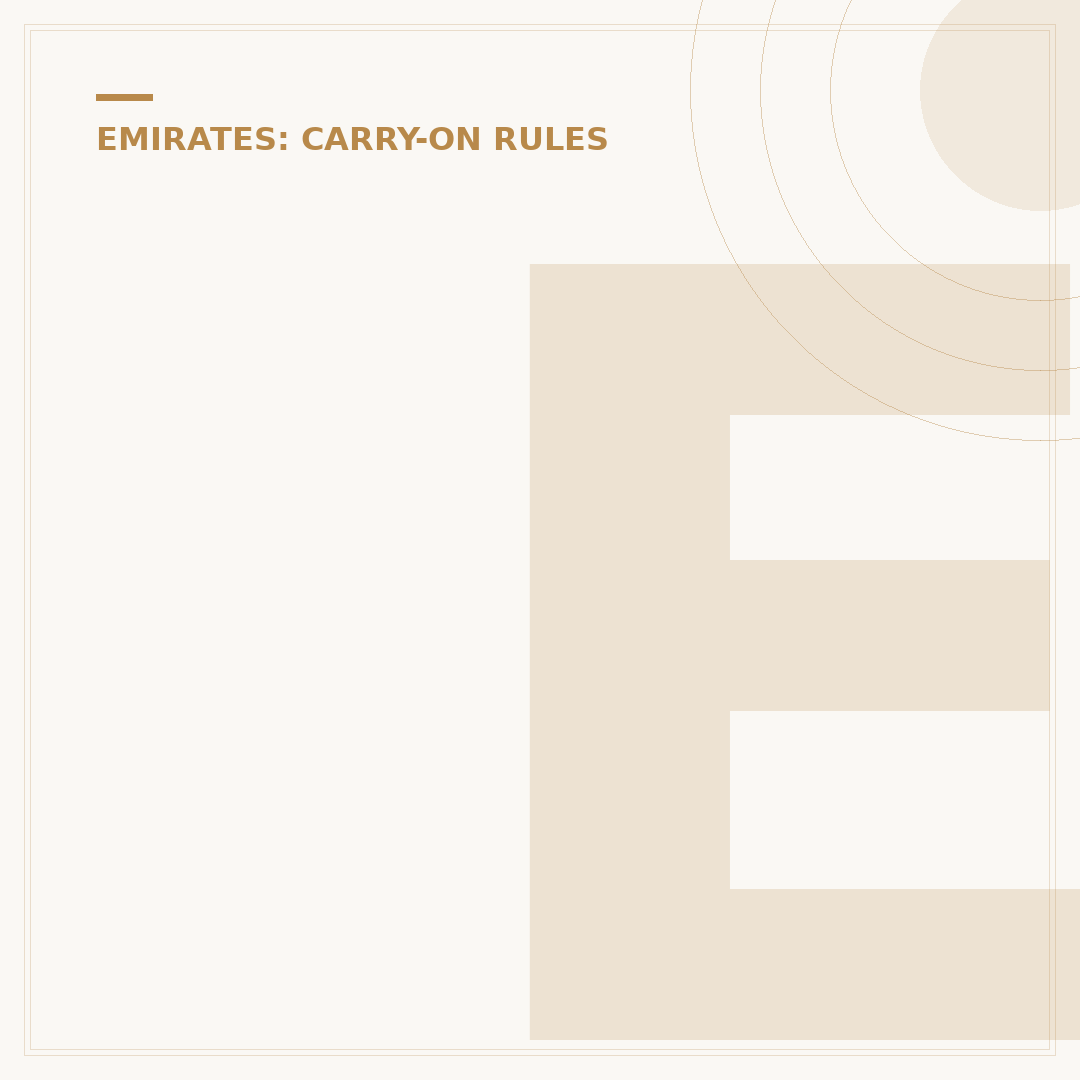 Emirates Power Bank Rules & Restrictions October