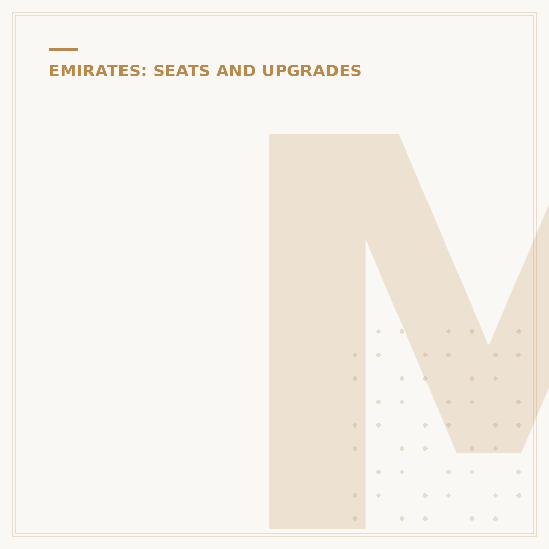 Managing Your Emirates Seat Assignment: Policy and Process