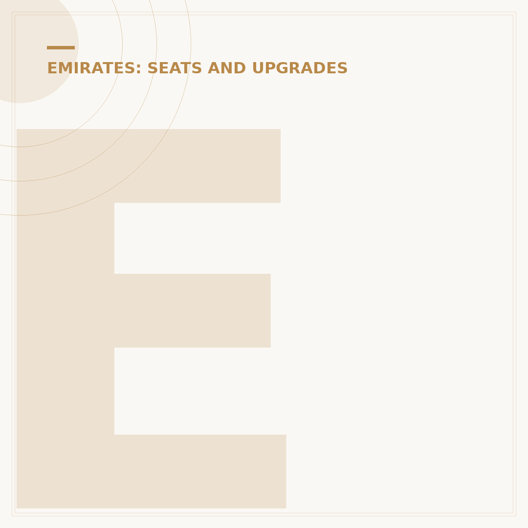 Emirates Upgrades: How to Get a Better Seat