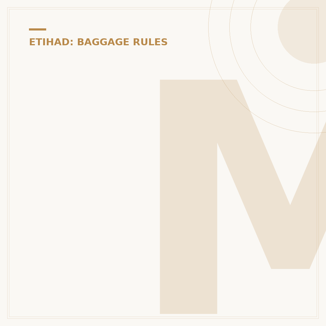 Mastering Etihad Airways Check In Baggage Size Limits